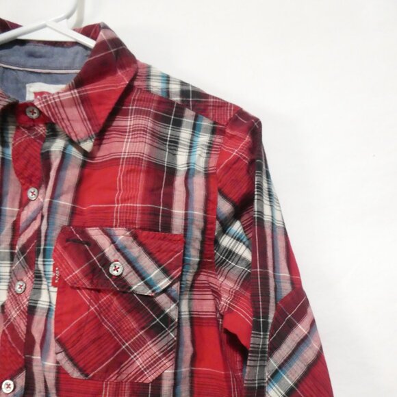 LEVI'S | medium 10-12 years | Casual Plaid Button-Up Shirt | 2 Pockets | NWOT - Picture 5 of 14
